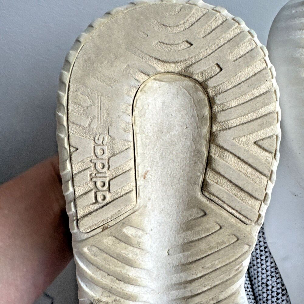 Adidas Cloudfoam Pure Women’s Size 7 Gray Knit Running Walking Sneakers Shoes - Picture 5 of 12